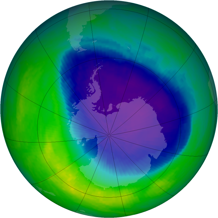 Ozone Map 2001-10-21